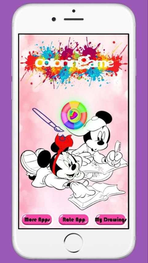 Mickey and Minnie Mouse Coloring Game For Children screenshot 4