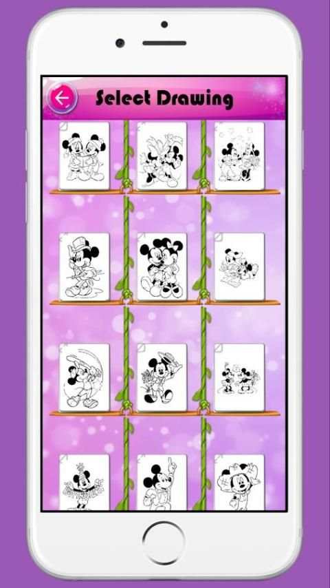 Mickey and Minnie Mouse Coloring Game For Children screenshot 3