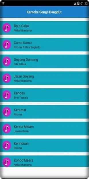 Karaoke Lagu Dangdut Indonesia screenshot 2