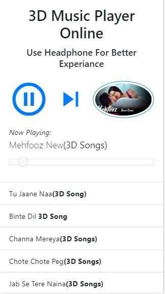 3D Songs Music Player screenshot 2