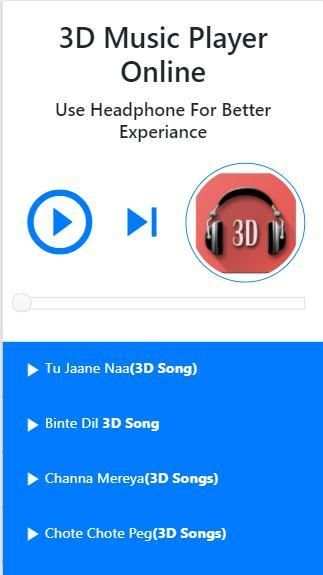 3D Songs Music Player screenshot 3
