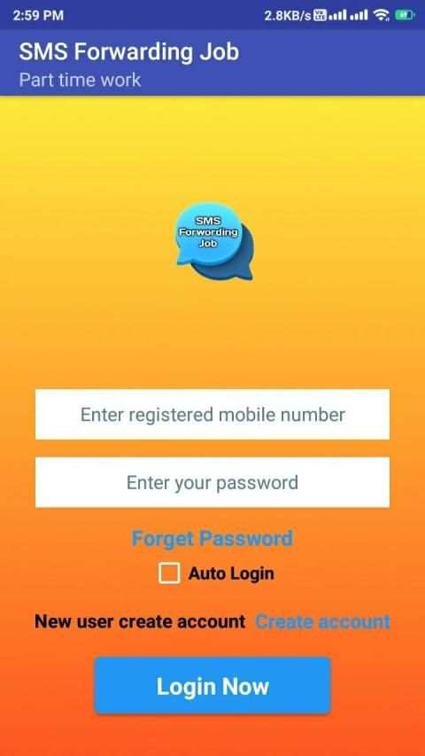 SMS Forwarding Job - Earn Money by SMS Sending स्क्रीनशॉट 2
