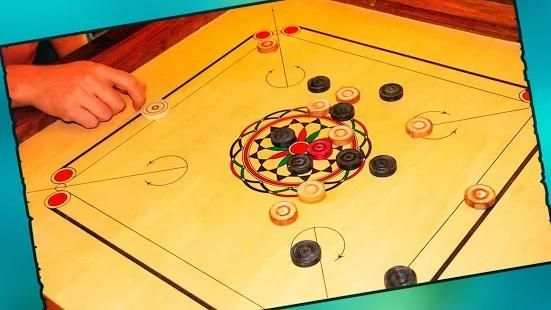 Real Carrom Pro 3D Deluxe : Free Carrom Board Game screenshot 1