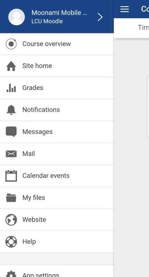 LCU Moodle स्क्रीनशॉट 1