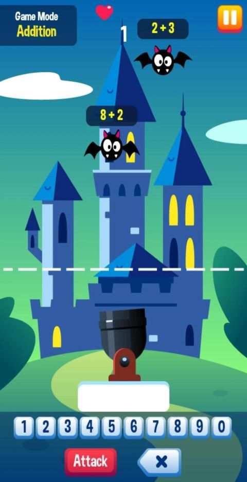 Math vs Bat Game Maths Learning Game screenshot 3