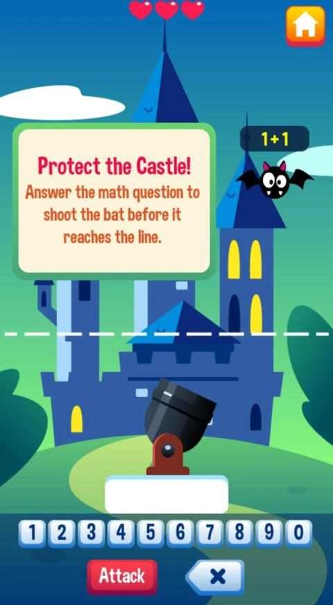Math vs Bat Game Maths Learning Game screenshot 2