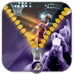 Los Angeles Lock Screen Lakers Zipper आइकन