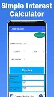 Simple and Compound Interest-Calculator 2 تصوير الشاشة