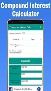 Simple and Compound Interest-Calculator 1 تصوير الشاشة