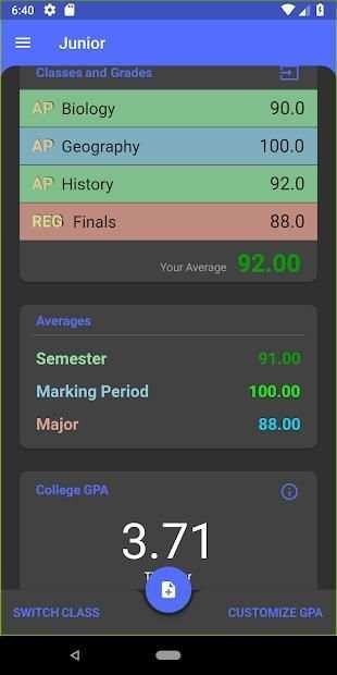 GPAce GPA Calculator скриншот 5
