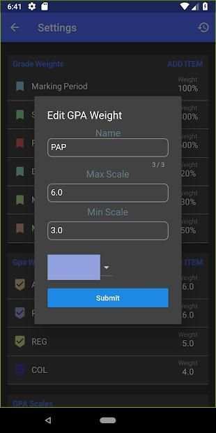 GPAce GPA Calculator скриншот 2