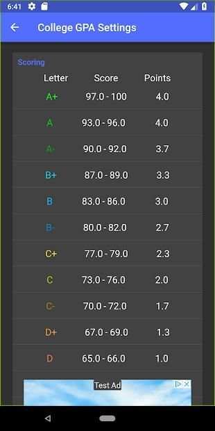 GPAce GPA Calculator скриншот 3