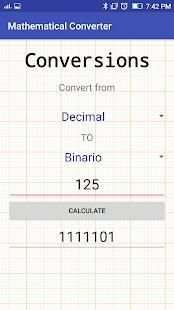 Convertidor Matematico скриншот 4