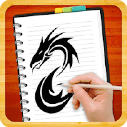 Tatoo Designs Step by Step Drawing आइकन