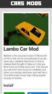Cars MOD for MCPE screenshot 4