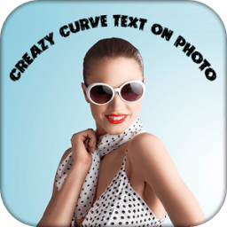 Creazy Text Curve : Circular Text on Photo आइकन