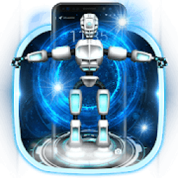 ikon 3D Future Robot Lock Screen Theme