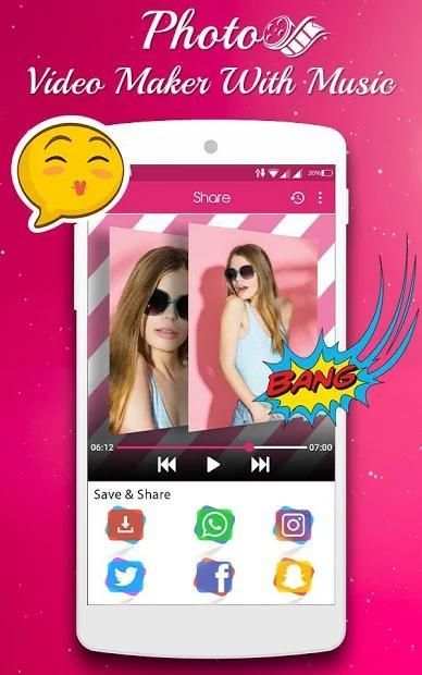 Photo Video Maker With Music : Slideshow Maker screenshot 1