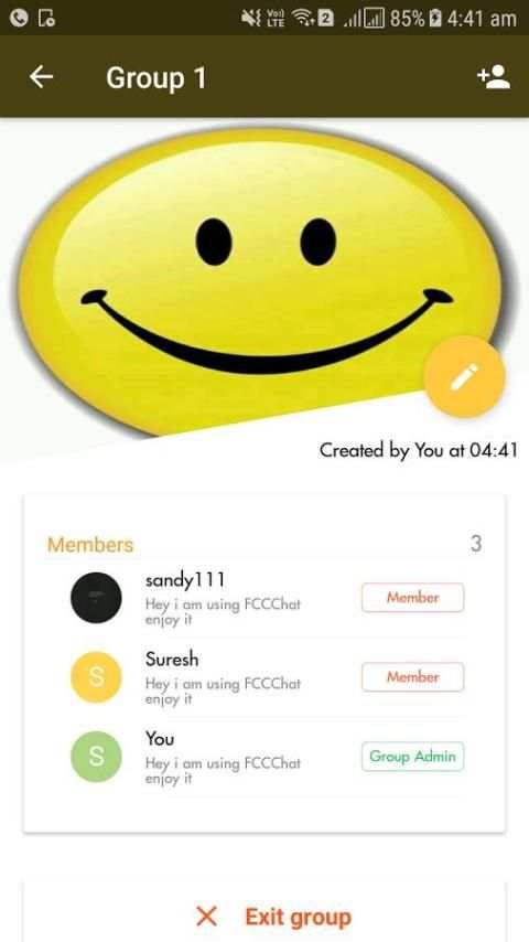 FCCChat Messenger स्क्रीनशॉट 4