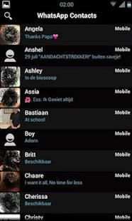whatapp theme black new 2018 for android screenshot 3