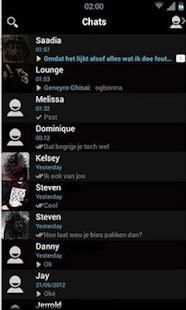 whatapp theme black new 2018 for android screenshot 2