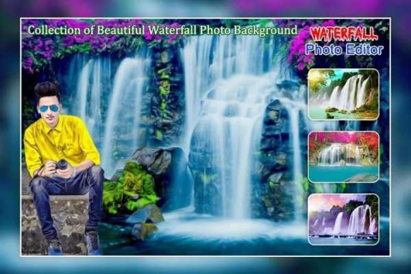Waterfall Photo Editor : Water Photo Frame स्क्रीनशॉट 1