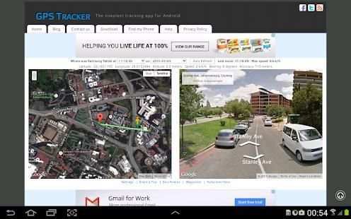 GPS Tracker For Android स्क्रीनशॉट 7