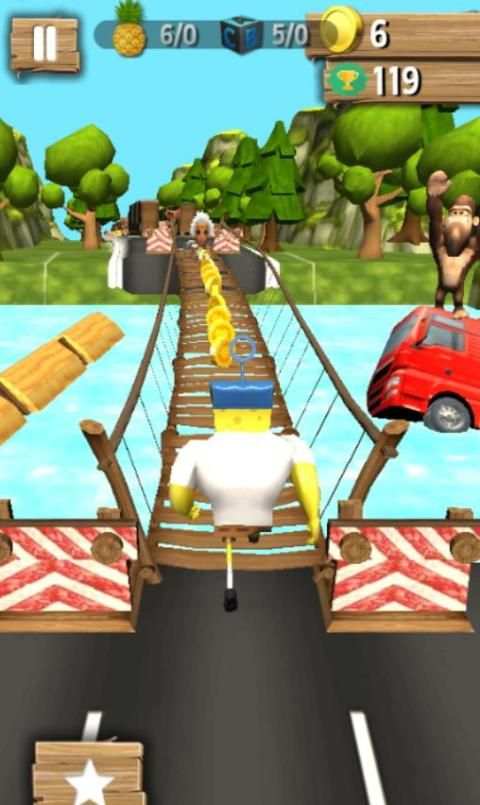 Spongebob Game Adventure Run Subway Patrick dash скриншот 2