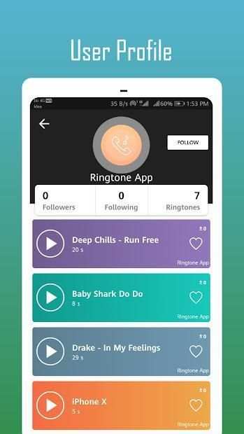 Pie Ringtone App स्क्रीनशॉट 3