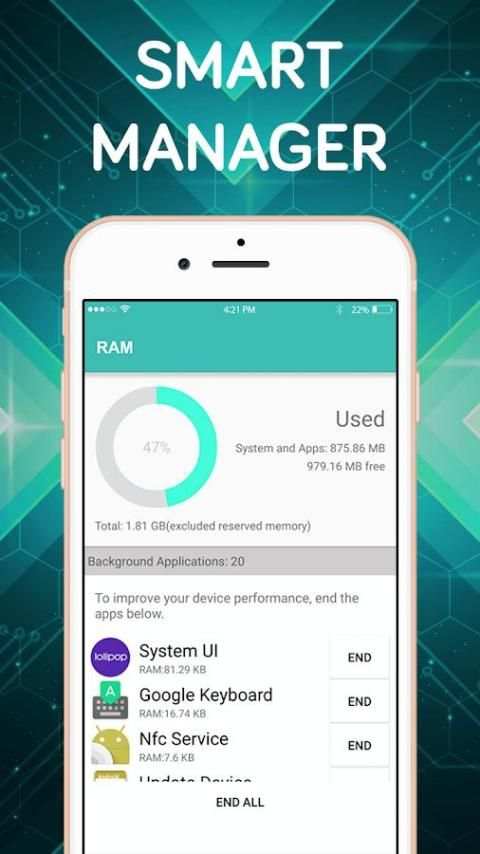 Smart manager-phone manager,clean memory,reminder screenshot 3