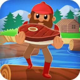 Log Runner : River Crossing Run Jump Water Games