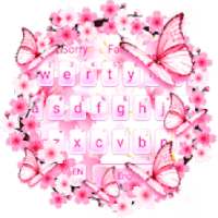 Pink Cherry sms keyboard Theme on 9Apps