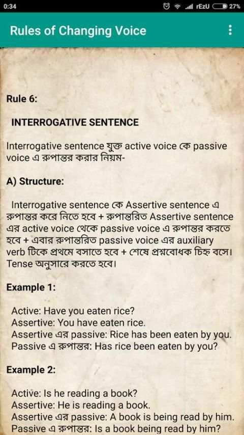 Voice English Grammar Active To Passive screenshot 3