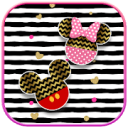 ikon Cute Mouse Glitter bow Theme