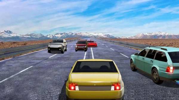 Traffic Car Highway Racing Simulator 3D स्क्रीनशॉट 1