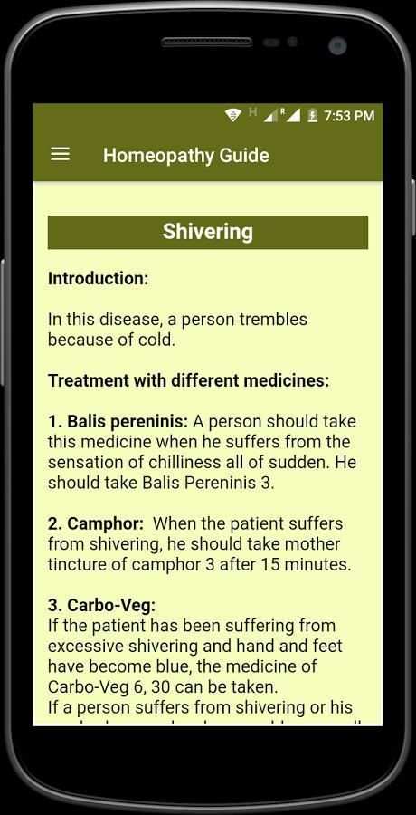 Homeopathy Guide screenshot 1