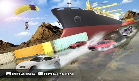 Water Surfer Car : Floating Car Driver Racing Game screenshot 2