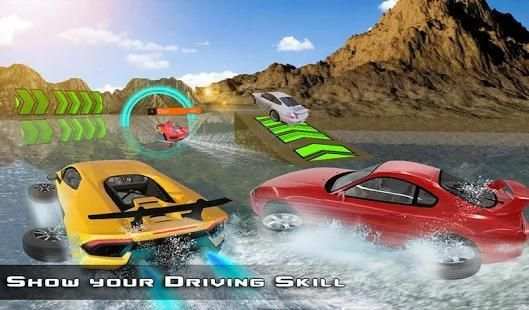 Water Surfer Car : Floating Car Driver Racing Game screenshot 5