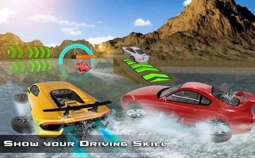 Water Surfer Car : Floating Car Driver Racing Game screenshot 10