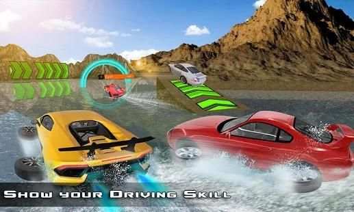 Water Surfer Car : Floating Car Driver Racing Game screenshot 15