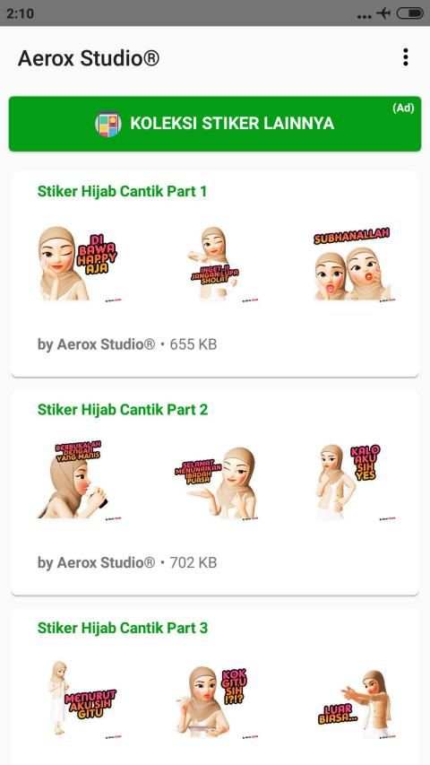 Hijab Sticker Cewek Cantik WAStickerApps 2020 screenshot 6