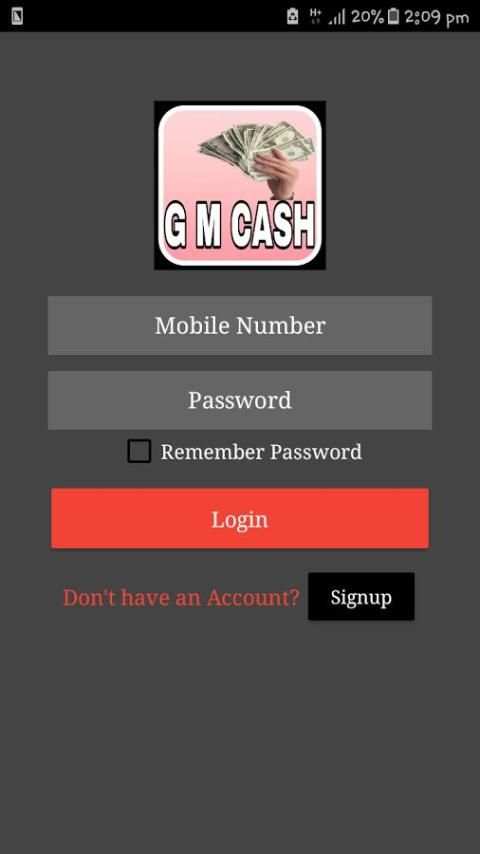G M CASH screenshot 1