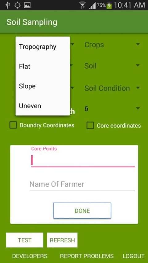 Soil Sampling screenshot 2