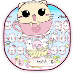 Love Kitty Cup Cat Keyboard Theme icon