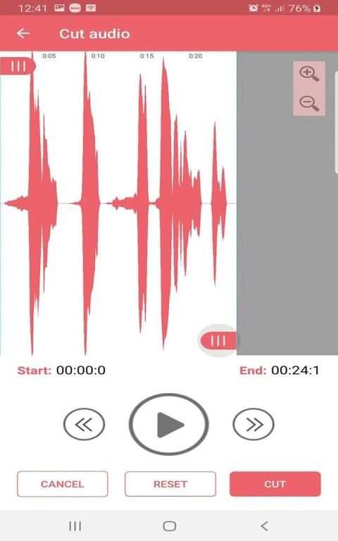 MP3 Cutter Pro स्क्रीनशॉट 3