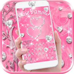 Rose diamond keyboard theme आइकन