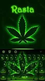 Weed Rasta Keyboard Theme screenshot 1