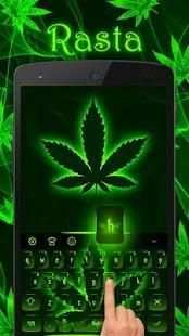 Weed Rasta Keyboard Theme screenshot 2