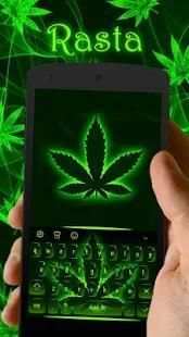 Weed Rasta Keyboard Theme screenshot 4
