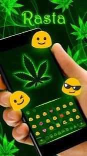 Weed Rasta Keyboard Theme screenshot 3